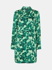 Whistles Green Spun Bouquet Short Dress - Image 5 of 5