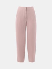 Whistles Pink Linen Barrel Leg Trousers - Image 6 of 6