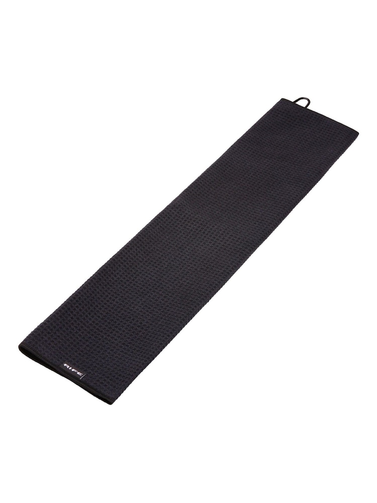 Rife Microfibre Black Towel - Image 1 of 2