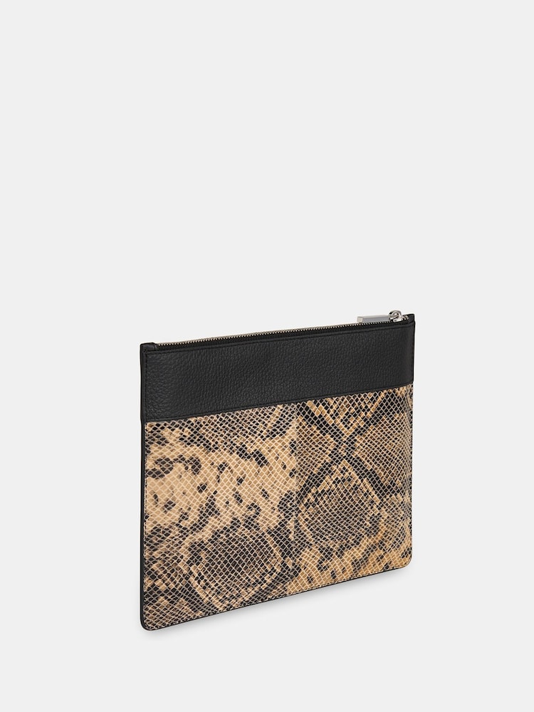 Whistles Natural Una Snake Panel Purses - Image 2 of 4