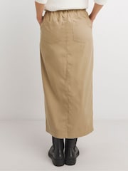 JD Williams Natural Cotton Mix Maxi Utility Skirt - Image 2 of 4