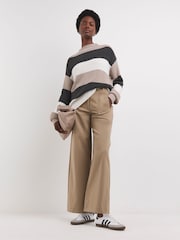JD Williams Natural Block Stripe Jumper - Image 3 of 4