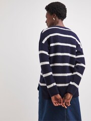 JD Williams Blue Sponge V-Neck Tunic - Image 2 of 4