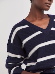 JD Williams Blue Sponge V-Neck Tunic - Image 4 of 4