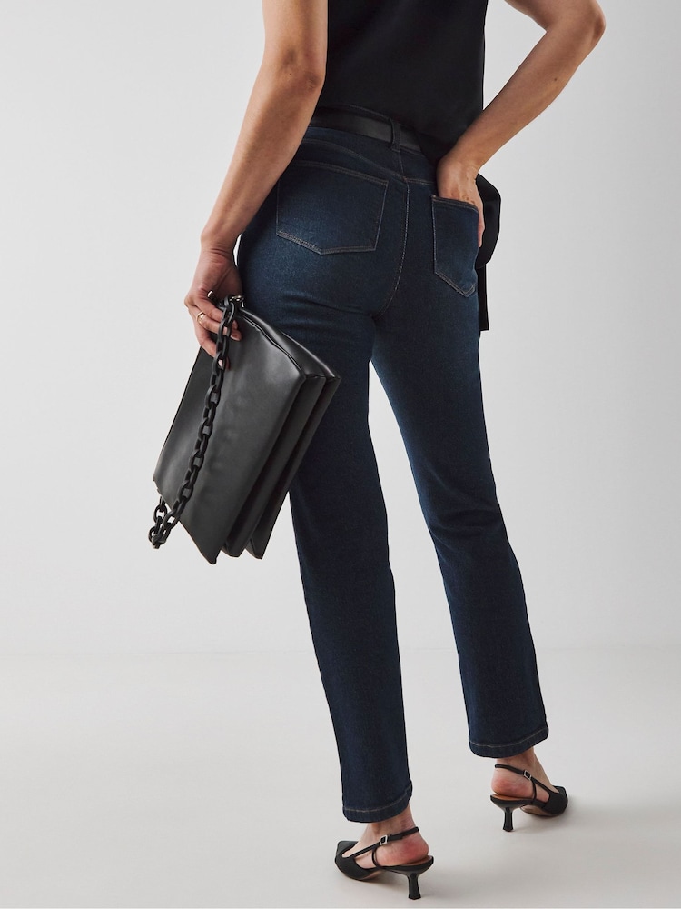 JD Williams Navy Magisculpt Straight Leg Jeans - Image 2 of 4