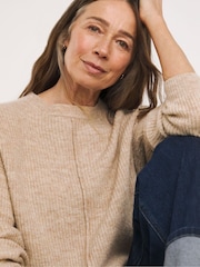 JD Williams Natural Sponge Crew Neck Jumper - Image 4 of 4