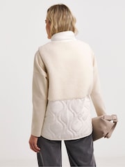 JD Williams Cream Borg Gilet - Image 2 of 4