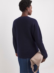 modra - JD Williams Sponge Button Rib Cardigan - Slika 2 iz 4