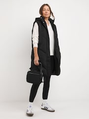 JD Williams Black Longline Gilet - Image 3 of 4