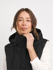 JD Williams Black Longline Gilet - Image 4 of 4