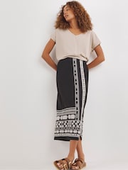 JD Williams Black Wrap Skirt - Image 1 of 4