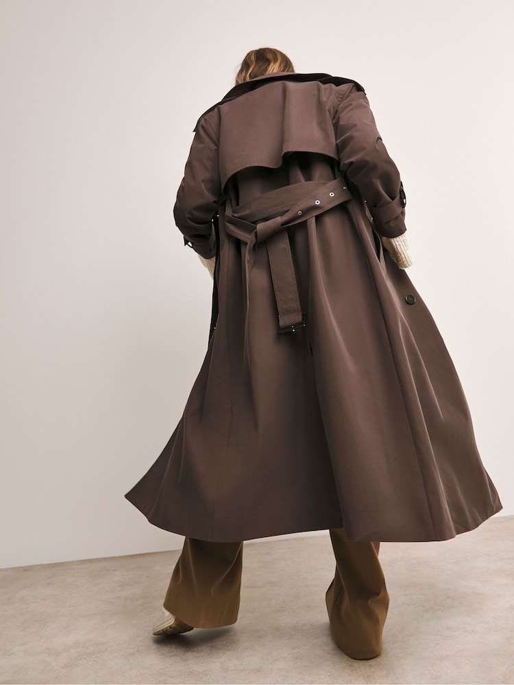 Anthology By JD Williams Brown Elevated Trench Coat - Image 2 of 5