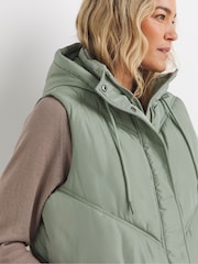 JD Williams Green Longline Padded Gilet - Image 4 of 4