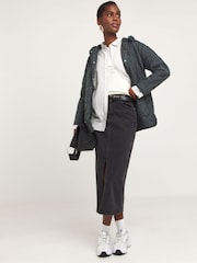 JD Williams Grey Short Quilted Coat - Image 1 of 4
