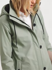 JD Williams Green Longline Raincoat - Image 4 of 4
