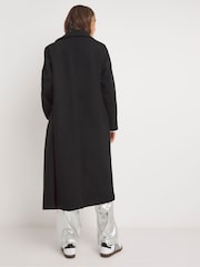 JD Williams Black Lined Wool Coat - Image 2 of 4