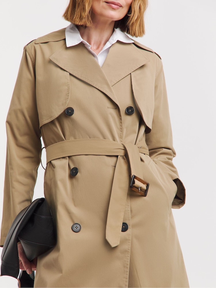 JD Williams Natural Classic Trench Jacket - Image 4 of 4