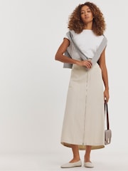 JD Williams Natural Utility A-Line Skirt - Image 1 of 4