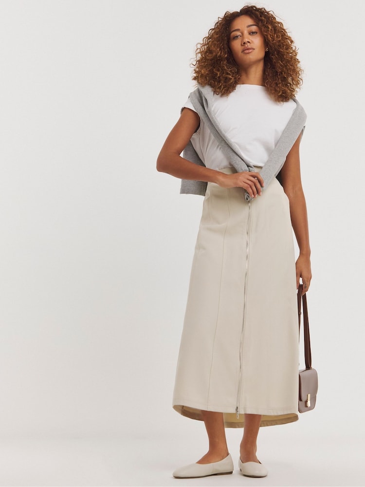 JD Williams Natural Utility A-Line Skirt - Image 1 of 4
