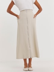 JD Williams Natural Utility A-Line Skirt - Image 3 of 4