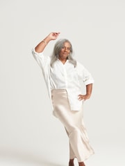 JD Williams White Foil Print Shirt - Image 3 of 4