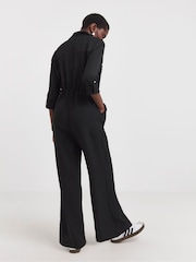 JD Williams Black Long Sleeve Utility Boilersuit - Image 2 of 4