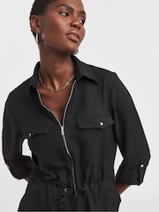 JD Williams Black Long Sleeve Utility Boilersuit - Image 4 of 4