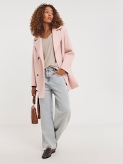 JD Williams Pink Pea Coat - Image 1 of 4