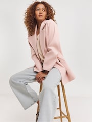 JD Williams Pink Pea Coat - Image 3 of 4