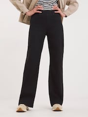 JD Williams Black Wide Fit Wide Leg Jeggings - Image 2 of 4