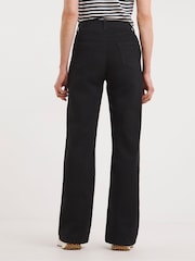 JD Williams Black Wide Fit Wide Leg Jeggings - Image 3 of 4