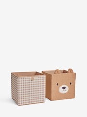 Jojo Maman Bébé Set of 2 Bear Cube Storage Boxes - Image 4 of 4