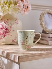 Shabby Chic by Rachel Ashwell® Green/Pink Chinoiserie Mug - Image 1 of 3