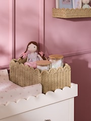 Jojo Maman Bébé Natural Elodie Scallop Storage Basket - Image 1 of 6