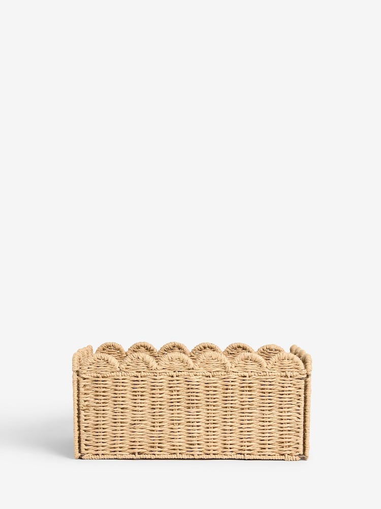 Jojo Maman Bébé Natural Elodie Scallop Storage Basket - Image 2 of 6