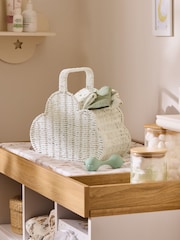 Jojo Maman Bébé White Woven Cloud Basket - Image 1 of 6