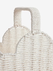 Jojo Maman Bébé White Woven Cloud Basket - Image 4 of 6