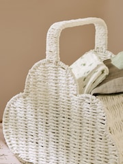 Jojo Maman Bébé White Woven Cloud Basket - Image 5 of 6