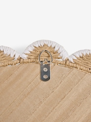 Jojo Maman Bébé Natural & White Elodie Scallop Kids Mirror - Image 4 of 6