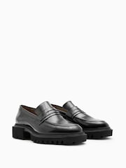 AllSaints Black Vinni Loafers - Image 2 of 5