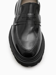 AllSaints Black Vinni Loafers - Image 4 of 5