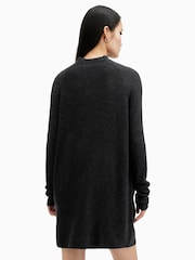 AllSaints Black Ridley Jumper Dress - Image 6 of 7