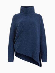 AllSaints Blue Lock Roll Neck Jumper - Image 8 of 8