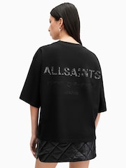 AllSaints Black Amelie Undrground T-Shirt - Image 5 of 6