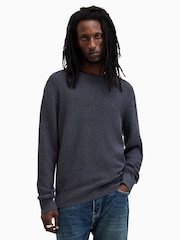 AllSaints Blue Aspen Crew Jumper - Image 1 of 6