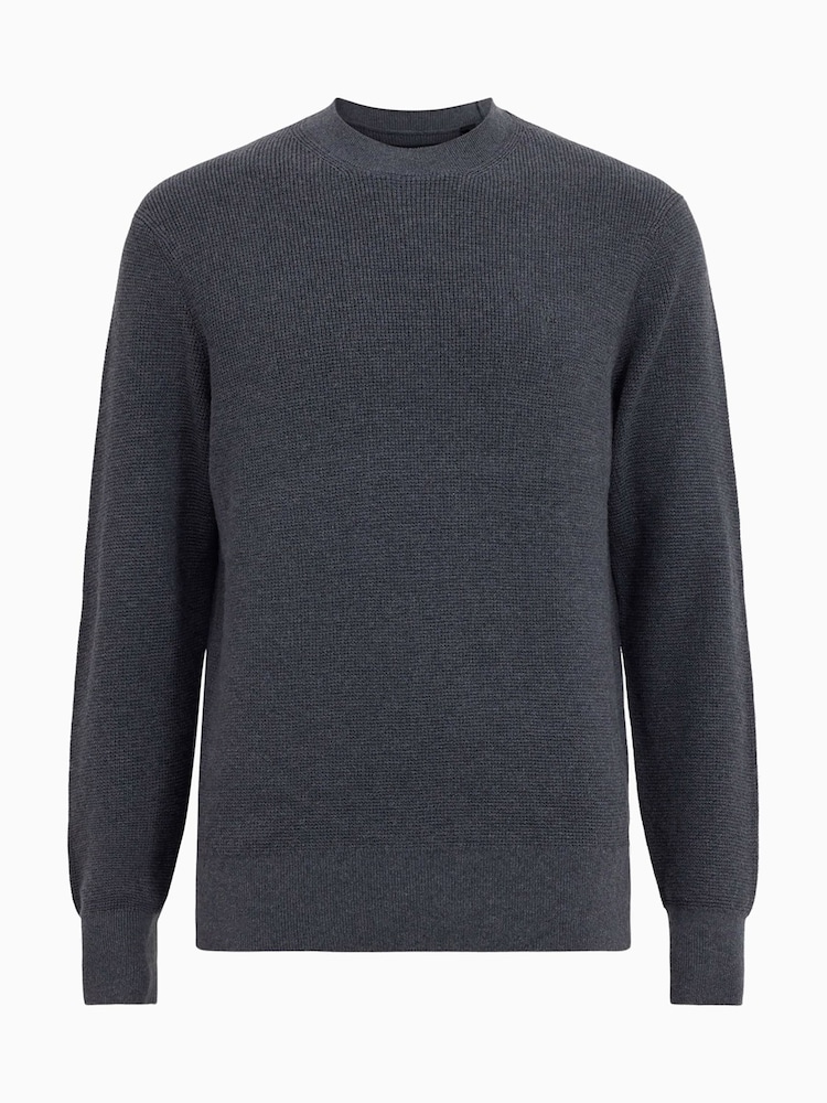 AllSaints Blue Aspen Crew Jumper - Image 6 of 6