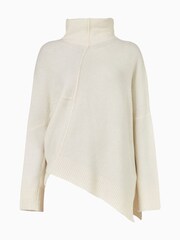 AllSaints White Lock Roll Neck Jumper - Image 8 of 8