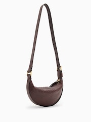 AllSaints Red Half Moon Cross-Body Bag - Image 3 of 7
