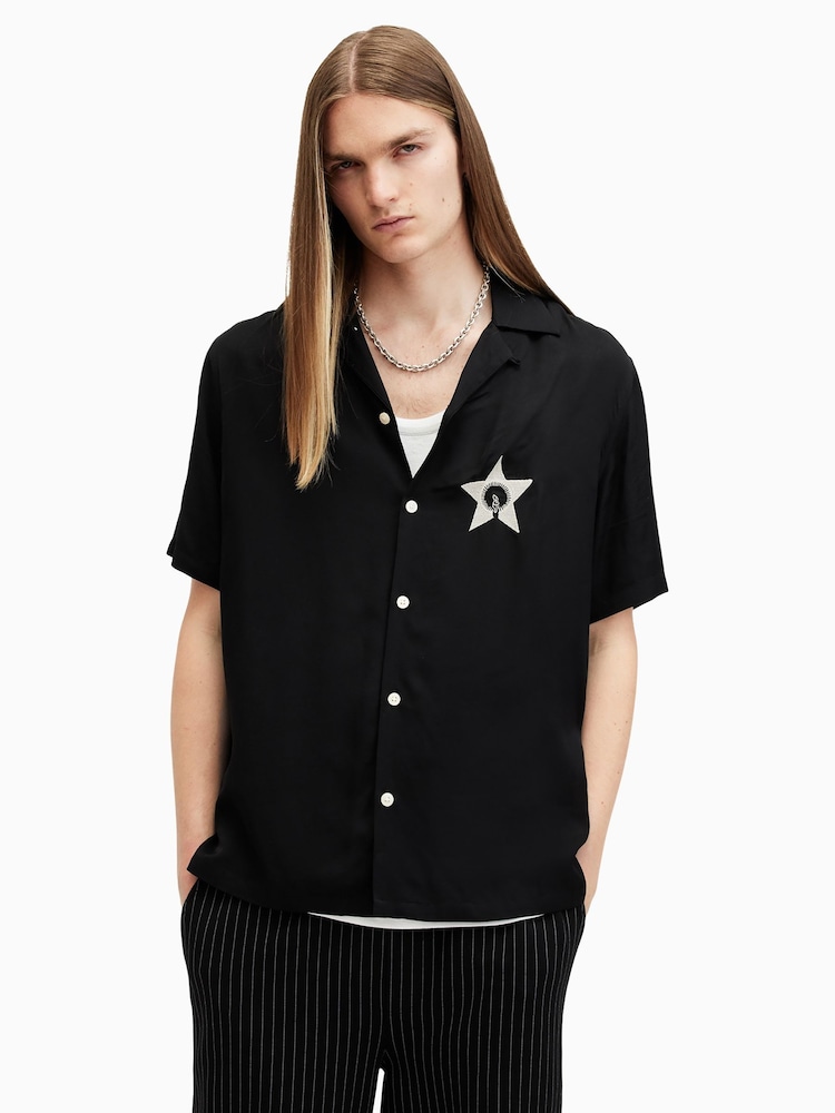 AllSaints Black Wish Shirt - Image 1 of 9