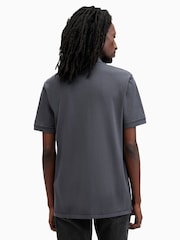 Синий - Рубашка поло с короткими рукавами Allsaints Reform - Image 5 of 6